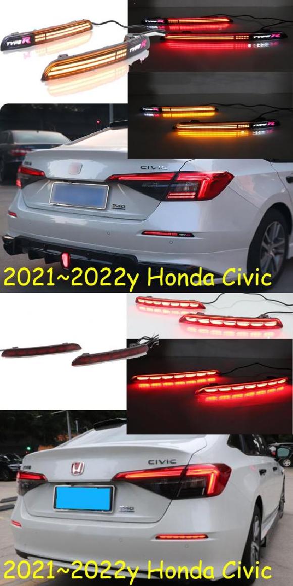 ダイナミック バンパー テールライト 適用: ホンダ シビック 2021-2023 LED テールランプ リア ライト フォグ モデル2・モデル1 ホンダ シビック LED 2021-2023 AL-OO-0414 AL Car light