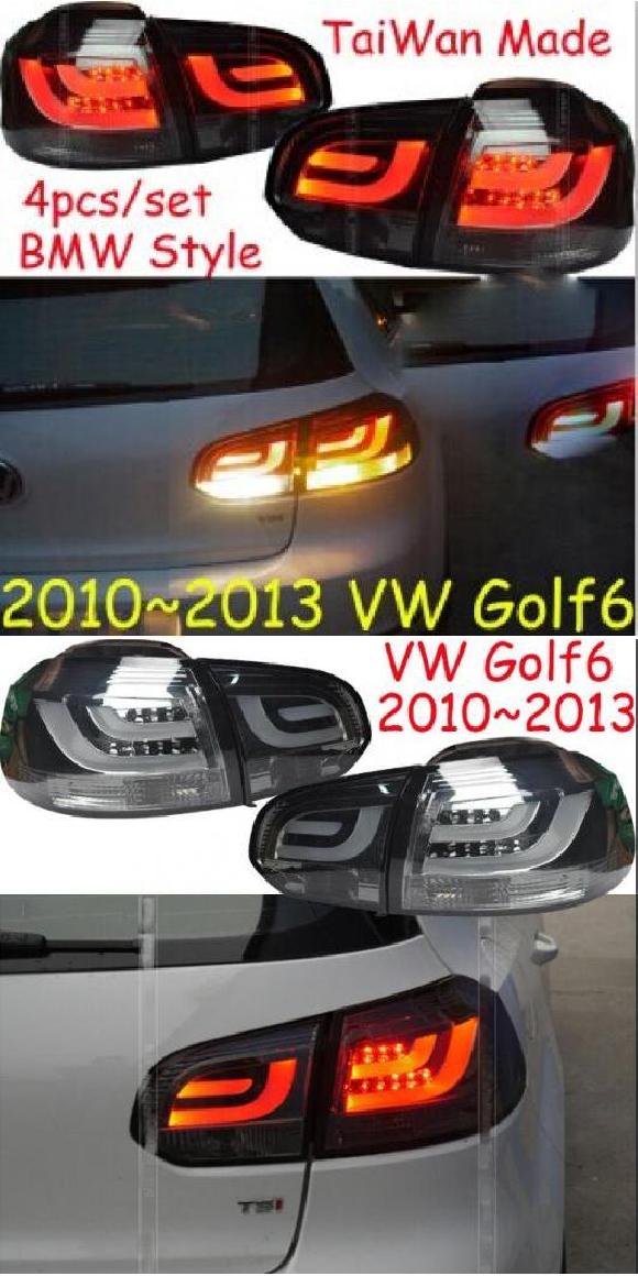 4ピース GOLF6 テール ライト 適用: 2010 2011 2012 2013 テールライト LED ランプ リア ゴルフ 6 モデル2 レッド スモーク・モデル2 ブラック VW ゴルフ6 2010-2013 AL-OO-0462 AL Car light