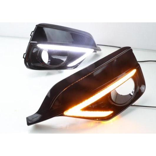 1セット バンパー フォグランプ 適用: フィット ジャズ LED DRL 2018 2019 デイタイムランニングライト ホワイト イエロー ホンダ フィット ジャズ 2018-2019 アジア仕様 AL-OO-0590 AL Car light