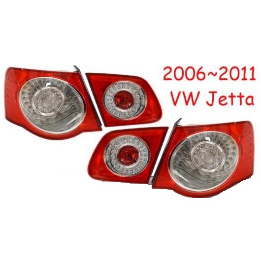 1ピース テール ライト 適用: テールライト ジェッタ 2006-2011 LED サギター MK5 リア ランプ 1セット 4ピース VW ジェッタ 2006-2011 1ピース AL-OO-0642 AL Car light