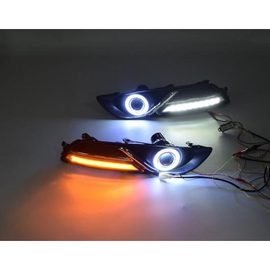バンパー デイランプ 適用: 日産 シルフ デイタイム ライト セントラ 2012-2015 LED ヘッドライト DRL ホワイト イエローターン 日産 シルフ セントラ 2012-2015 ハロゲン フォグ AL-OO-0659 AL Car light