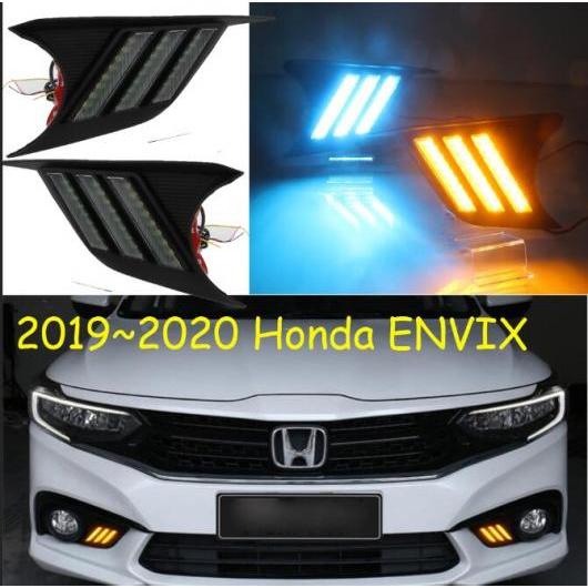 1セット バンパー ヘッドライト 適用: ホンダ ENVIX デイタイム ライト 2019-2020 LED DRL ヘッドランプ フォグ ホワイト イエロー ブルー ホンダ ENVIX 2019-2020 AL-OO-0709 AL Car light