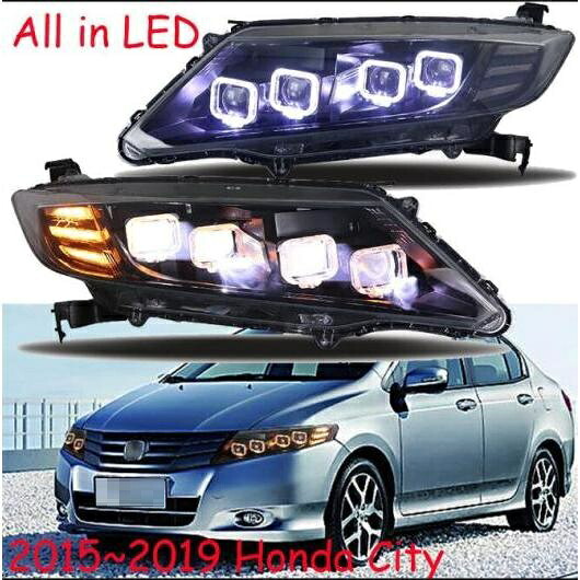 2015-2019 バンパー ヘッド ライト 適用: ホンダ シティ ヘッドライト クルーザー オール LED フォグ ヘッドランプ タイプ001 ホンダ シティ 2015-2019 オールインLED AL-OO-0749 AL Car light｜オートパーツエージェンシー2号店