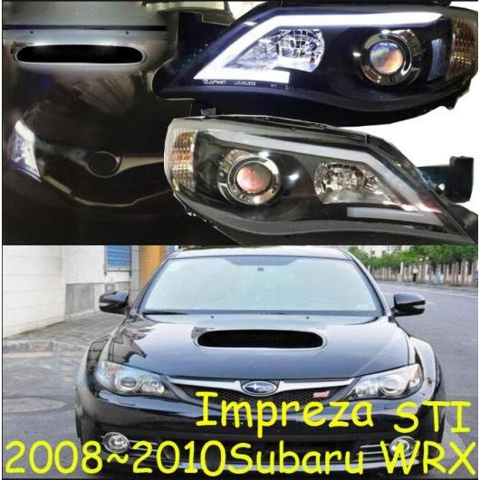 2008-2010 バンパー ヘッド ライト 適用: スバル インプレッサ ヘッドライト WRX STI LED DRL フォグ ヘッドランプ WRX スバル インプレッサ STI 2008-2010 ハロゲンバルブ AL-OO-0757 AL Car light