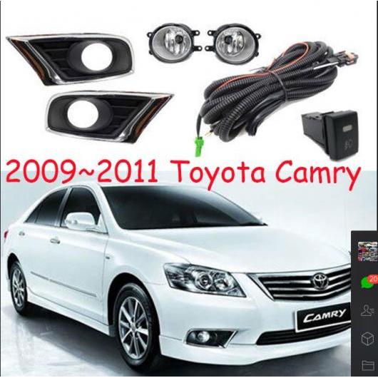 1セット バンパー ヘッドライト 適用: カムリ フォグライト オーリオン 2009-2011 ハロゲン バルブ 4300K ワイヤー ハーネス ヘッドランプ タイプ001 トヨタ カムリ 2009-2011 ハロゲンバルブ AL-OO-0777 AL Car light