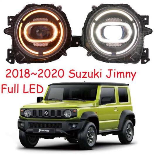 2ピース 2018-2021 バンパー ヘッド ライト 適用: ジムニー ヘッドライト オールインLED フォグ ヘッドランプ タイプ001 スズキ ジムニー 2018-2021 フル LED AL-OO-0802 AL Car light