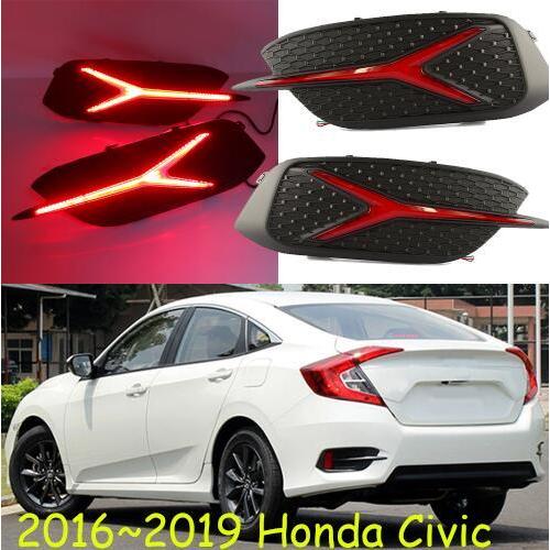 テールライト 適用: ホンダ シビック 2016-2019 LED DRL デイタイム ランニング ライト ヘッドライト モデル2スタイル ホンダ シビック 3機能 2016-2019 AL-OO-0808 AL Car light