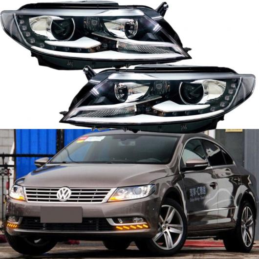 1ピース 2013-2018 バンパー ヘッド ライト 適用: VOLKSWAGEM CC ヘッドライト LED DRL 1ピース 左側・1ピース 右側 2013 2018Y VW CC 10ピース ピン バルブなし 訳確認 AL-OO-0691 AL Car light|オートパーツエージェンシー2号店