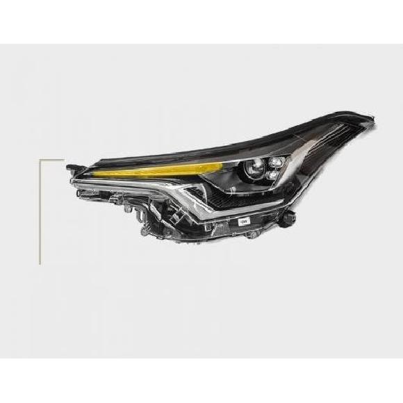1ピース 2017-2019 バンパー ヘッド ライト 適用: トヨタ CHR ヘッドライト CH-R CH R LED デイタイム フォグ ヘッドランプ 1ピース 右側 トヨタ CHR 2016-2019 AL-OO-0725 Car light