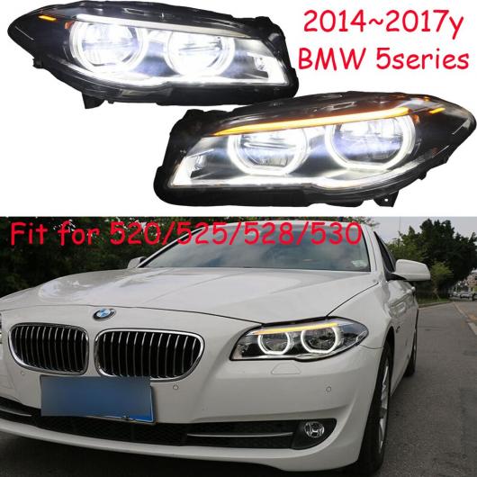 2014-2017 バンパー ヘッド ライト 適用: BMW ヘッドライト 5シリーズ 520 525 528 530 LED ランプ フォグ ヘッドランプ タイプ001 BMW 5シリーズ 528 2015～BMW 5シリーズ 530 2016 AL-OO-0736 AL Car light