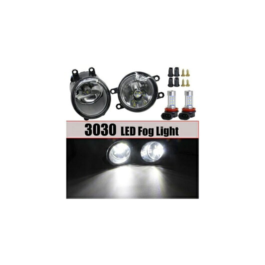 4000lm フォグライト LED デビル アイ DRL H11 12V スタイリング 適用: トヨタ RAV4 ハイランダー カローラ カムリ ヴェンザ タンドラ タコマ ヤリス ヴィッツ プリウス 3030 LED AL-OO-0936 AL Car light
