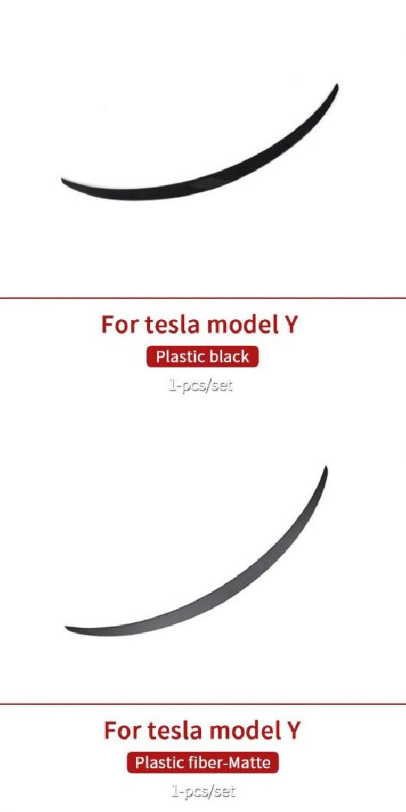 スポイラー 適用: テスラ/TESLA モデル Y アクセサリー モデル テスラ/TESLA モデル Y カーボン ブラック・プラスチック マット AL-OO-1324 AL Exterior parts for cars