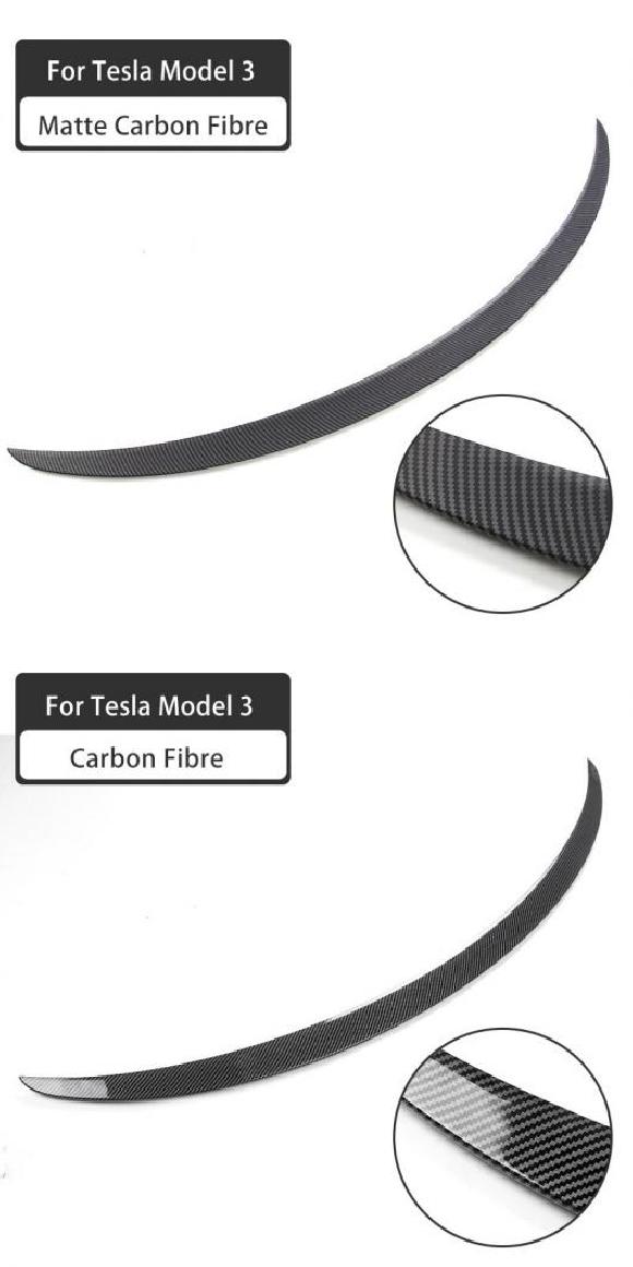 リア トランク スポイラー 適用: テスラ/TESLA モデル 3 2017-2021 ABS カーボンファイバー DIY ウイング スポイラー テスラ/TESLA マットカーボン・光沢カーボン AL-OO-1358 AL Exterior parts for cars｜オートパーツエージェンシー2号店