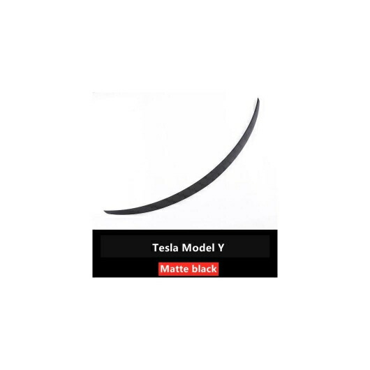 適用: テスラ/TESLA モデル Y リア トランク スポイラー ウイング サラウンド ハイ-パフォーマンス スポーツ P バージョン カーボンファイバー 装飾 アクセサリー マットブラック AL-OO-1332 AL Exterior parts for cars