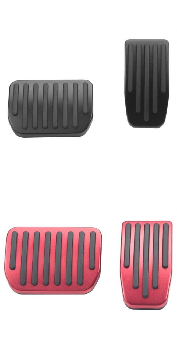 適用: テスラ/TESLA モデル 3 Y 2021 アクセル ブレーキ ペダル カバー ブラック・レッド AL-OO-1672 AL Interior parts for cars|オートパーツエージェンシー2号店
