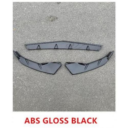ABS ペイント カーボンファイバー フロント バンパー スポイラー リップ スプリッター カバー 適用: アウディ/AUDI A3 S3 Sライン 2021 2022 ABS 光沢ブラック AL-OO-2852 AL Exterior parts for cars