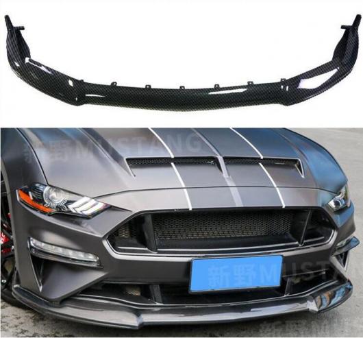 リアル カーボンファイバー フロント バンパー スポイラー リップ スプリッター カバー 適用: フォード/FORD マスタング 2015 2016 2017 2018 2019 2020 2018-2021 AL-OO-2796 AL Exterior parts cars｜オートパーツエージェンシー2号店