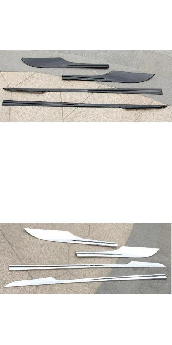 ABS クローム サイド ドア ボディ プロテクター モールディング カバー トリム 適用: ホンダ シビック 2016 2017 2018 2019 ブラック・シルバー AL-OO-2837 AL Exterior parts for cars