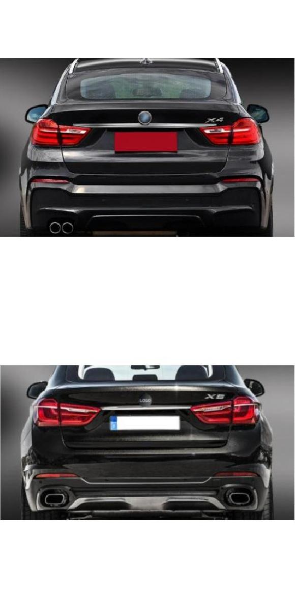 ステンレス スチール 上側＆下側 リア トランク ドア メンバー カバー トリム 適用: BMW X6 F16 2015 2016 2017 2018 X4 F26 上側・X6 F16 上側 AL-OO-2864 AL Exterior parts for cars 27,456円