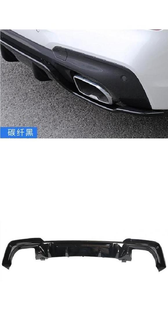 ABS ブラック リア バンパー トランク リップ スポイラー ディフューザー カバー 適用: BMW X3 X3M G01 2018 2019 2020 2021 スタイル A カーボン・スタイル B ブラック AL-OO-2865 AL Exterior parts for cars