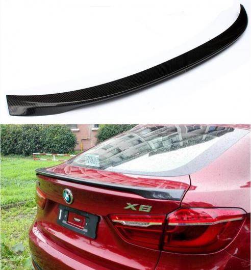 リアル カーボンファイバー リア ウイング トランク リップ スポイラー 適用: フォード/FORD BMW X6 F16 2015 2016 2017 2018 AL-OO-2936 AL Exterior parts cars