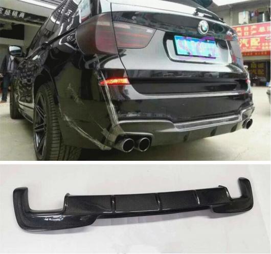 リアル カーボンファイバー リア バンパー トランク リップ スポイラー ディフューザー 適用: BMW X3 X3M F25 2011 2012 2013 2014 2015 2016 2017 AL-OO-2967 AL Exterior parts for cars