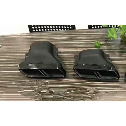 カーボンファイバー リア バンパー トランク リップ スポイラー ディフューザー エキゾースト チップ 適用: メルセデス・ベンツ E クラス AMG W213 E200 E250 E260 E300 ブラック チップ AL-OO-3070 AL Exterior parts for cars