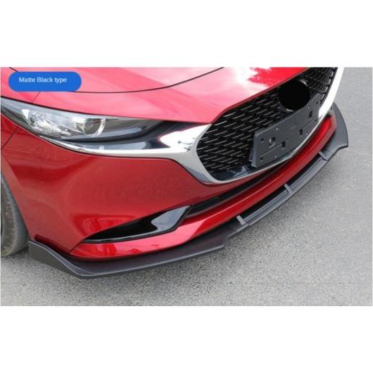ABS ペイント カーボンファイバー フロント バンパー スポイラー リップ スプリッター カバー 適用: マツダ CX30 CX-30 2020 2021 2022 マットブラック AL-OO-3095 AL Exterior parts for cars