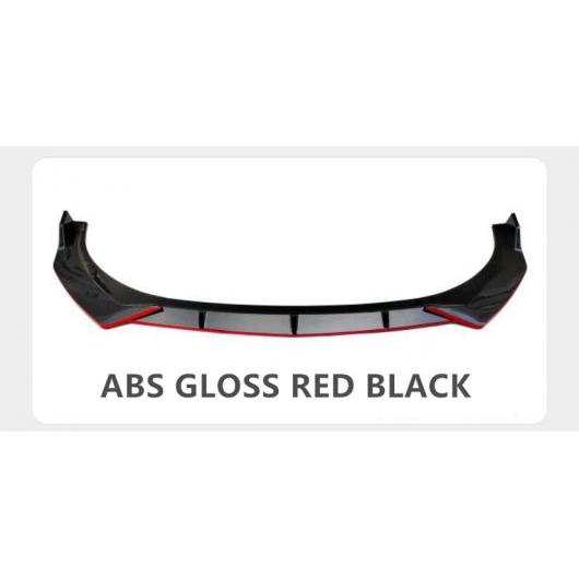 ABS ペイント カーボンファイバー フロント バンパー スポイラー リップ スプリッター カバー 適用: ヒュンダイ/現代/HYUNDAI エラントラ 2020 2021 2022 ABS 光沢 レッド ブラック AL-OO-3106 AL Exterior parts for cars