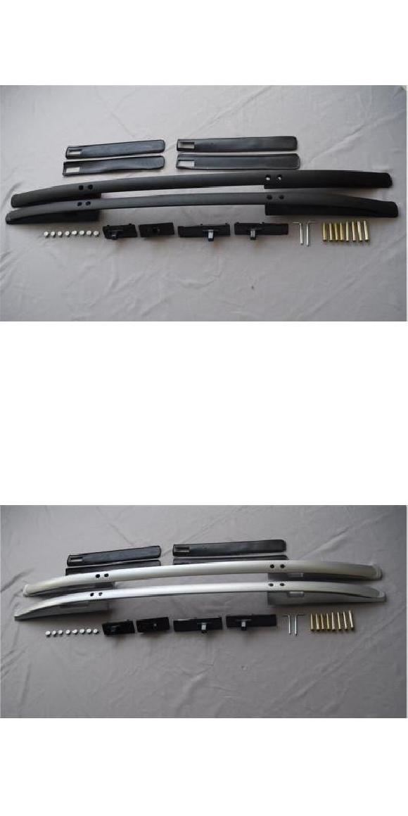 アルミニウム 合金 トップ ルーフ ラック レール ラゲッジ クロス バー 適用: ホンダ CRV CR-V 2007 2008 2009 2010 2011 ブラック シルバー ブラック・シルバー AL-OO-3211 AL Car parts