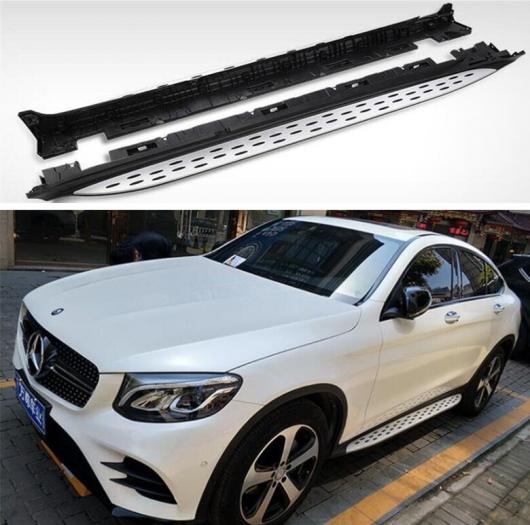 ペダル ランニング ボード サイド ステップ バー ドア 適用: メルセデス・ベンツ GLC クーペ C253 GLC200 GLC260 GLC300 2016-2020 AL-OO-3268 AL Exterior parts for cars