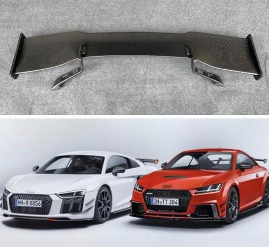 GT リアル カーボンファイバー リア ウイング トランク リップ スポイラー 適用: アウディ/AUDI TT R8 V8 V10 S3 S4 S5 S6 RS GT スポーツ AL-OO-3302 AL Exterior parts for cars