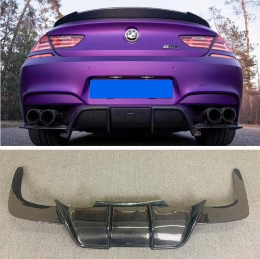 リアル カーボンファイバー リア バンパー トランク リップ スポイラー ディフューザー 適用: BMW F06 F12 F13 M6 640i 650i 2013-アップ AL-OO-3452 AL Exterior parts for cars
