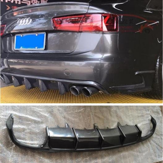 リアル カーボンファイバー リア バンパー トランク リップ スポイラー ディフューザー 適用: アウディ/AUDI A6 S6 Sライン C7 2012 2013 2014 2015 AL-OO-3485 AL Exterior parts for cars 108,830円