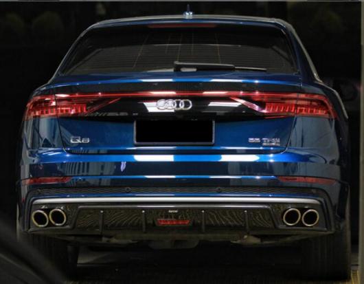 リアル カーボンファイバー リア バンパー トランク リップ スポイラー ディフューザー カバー 適用: アウディ/AUDI Q8 2020 2021 2022 LED ランプ AL-OO-3489 AL Exterior parts for cars|オートパーツエージェンシー2号店