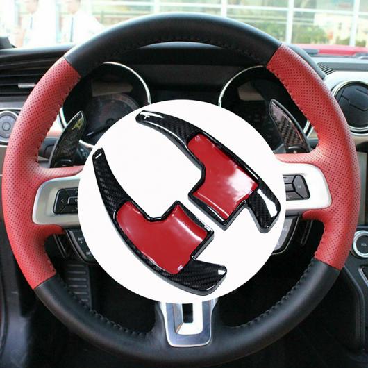 カーボン ステアリング ホイール シフト パドル エクステンション シフター 適用: フォード/FORD マスタング 2015 2016 2017 2018 2019 2020 ステアリング ホイール エクステンション AL-OO-3578 AL Car parts