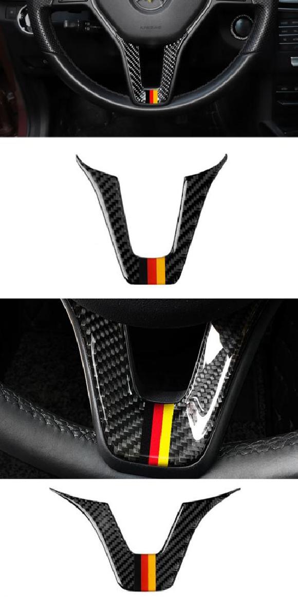 適用: メルセデス C クラス W205 カーボンファイバー セントラル コントロール カップホルダー ステアリング ホイール エンジン スタート ストップ ボタン パネル タイプ003・タイプ004 AL-OO-4650 AL Interior parts for cars