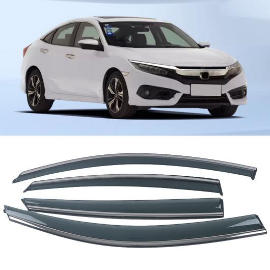 ウィンド バイザー デフレクタ 適用: ホンダ シビック 10 セダン 2016-2020 ドア サイド ウインドウ エア ガード デフレクタ スノー サン レイン AL-OO-4775 AL Car parts|オートパーツエージェンシー2号店
