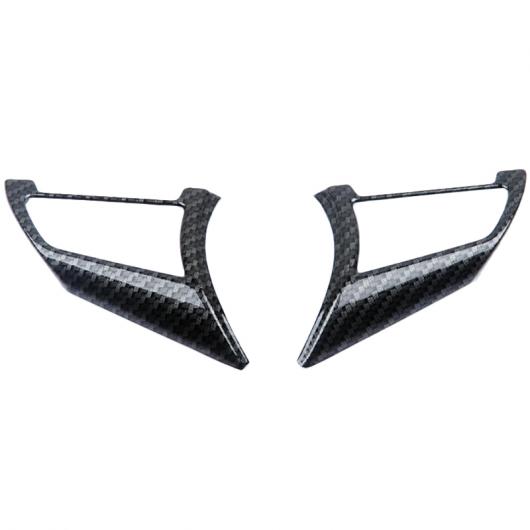 適用: 日産 キャシュカイ J11 2018 2019 ABS マット ステアリング ホイール ボタン カバー トリム クローム ステッカー カーボンファイバー スタイル アクセサリー ブラック AL-OO-4834 AL Interior parts for cars