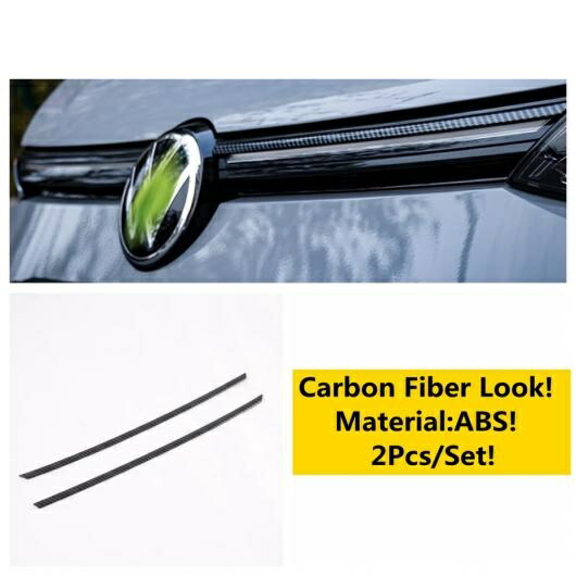 適用: VW フォルクスワーゲン/VOLKSWAGEN ゴルフ 8 MK8 2020-2022 フロント フード ミドル グリル メッシュ ストリップ カバー トリム カーボンファイバー/レッド エクステリア カーボン調 AL-OO-5137 AL Exterior parts for cars