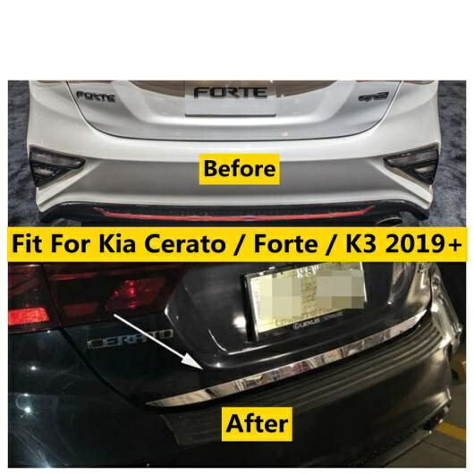 リア トランク テールゲート ボトム メンバー ストリップ カバー トリム 適用: 起亜 セラトー/フォルテ/K3 2019-2022 ステンレス スチール アクセサリー エクステリア AL-OO-5124 AL Exterior parts for cars