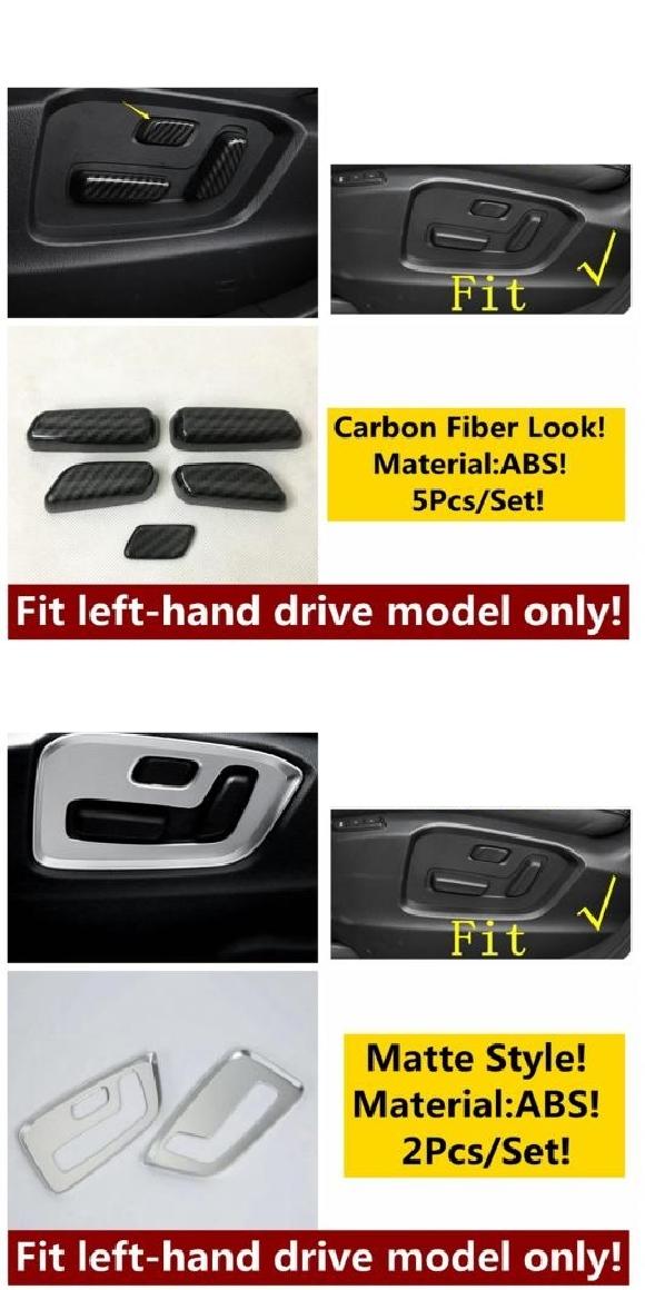 適用: マツダ CX-5 CX5 2017-2022 カーシート アジャスター ドア ボタン フレーム パネル カバー トリム ステンレス スチール/ABS インテリア アクセサリー タイプA・タイプC AL-OO-5203 AL Interior parts for cars