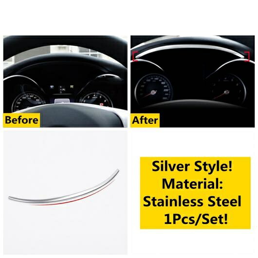 ダッシュボード ストリップ リード ライト ランプ カバー トリム 適用: メルセデス ベンツ C クラス W205 GLC X253 GLC300 2015-2021 ステンレス スチール アクセサリー タイプF AL-OO-5256 AL Interior parts for cars