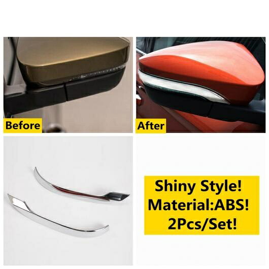 バックミラー ミラー フロント フォグライト ランプ アイリッド アイブロー ウインドウ ワイパー カバー トリム 適用: シュコダ コディアック 2017-2022 ABS クローム アクセサリー タイプD AL-OO-5511 AL Exterior parts for cars
