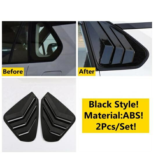 リア ウインドウ ローバー/ROVER スポイラー ベント カバー トリム 適用: トヨタ RAV4 RAV 4 XA50 2019-2022 ABS ブラック/カーボン調 アクセサリー ブラック AL-OO-5542 AL Exterior parts for cars