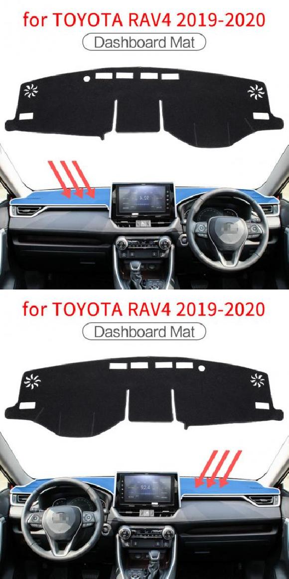 適用: トヨタ RAV4 2019-2021 XA50 RAV 4 滑り止め マット ダッシュ ダッシュマット 保護 カーペット ダッシュボード 20 RAV4 マット R・20 RAV4 マット L ポリエステル AL-OO-6090 AL Car parts|オートパーツエージェンシー2号店