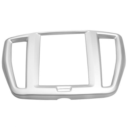 適用: ボルボ/VOLVO XC60 2018 2019 2020 カーボンファイバー コントロール ナビゲーション パネル 装飾 カバー トリム フレーム ABS クローム アクセサリー シルバー AL-OO-6119 AL Interior parts for cars