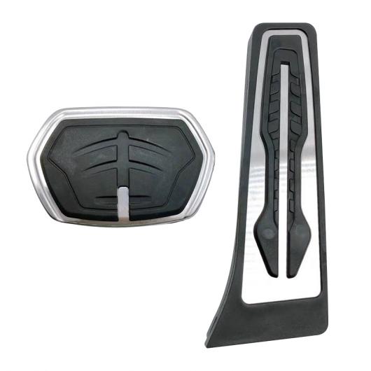 適用: BMW X1 X2 F48 F39 2016 - 2020 フット ペダル パッド フューエル アクセル ガス ブレーキ ペダル カバー ステンレス スチール アクセサリー AT 2ピース AL-OO-6300 AL Interior parts for cars