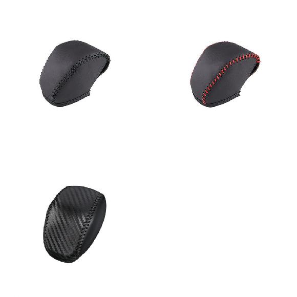 適用: トヨタ RAV4 2019 2020 2021 2022 RAV 4 XA50 XA 50 PU レザー ギア シフト シフト ノブ カバー ケース アクセサリー ブラック～カーボン調 AL-OO-6263 AL Interior parts for cars