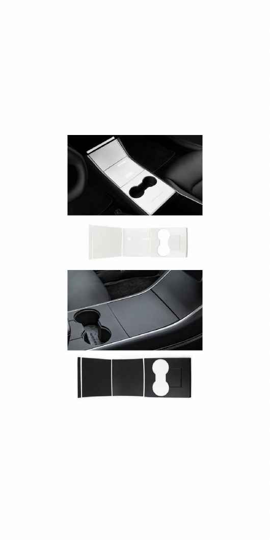 適用: テスラ/TESLA モデル 3 2017-2019 2020 モデル 3 セントラル コントロール パネル カバー 保護 トリム ステッカー ABS インテリア アクセサリー ホワイト・マットブラック AL-OO-6463 AL Interior parts for cars｜オートパーツエージェンシー2号店